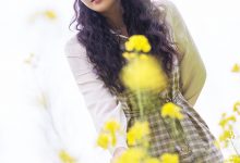 [TouTiao头条女神] 2020-04-20 钟晴 油菜花的晴天-美图岛