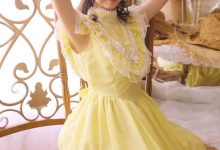 黄裙美女温婉秀丽清纯写真图片-美图岛