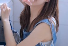 高颜值大眼美女白嫩性感写真-美图岛