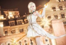 美女尤物cosplay英雄联盟光辉女郎拉克丝写真图片-美图岛
