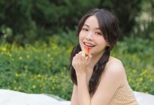 日系美少女清新文艺户外写真图片-美图岛