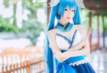 初音未来cosplay爆乳美腿喷血福利诱惑写真-美图岛