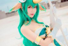 性感美女cos英雄联盟众星之子索拉卡图片-美图岛