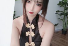 白嫩美少女鬼畜瑶 - 黑色短款旗袍 [35P1V-131MB]-美图岛