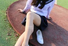 妖精视觉 NO.076 甜甜 运动场 足尖加固肉丝袜[55P／57MB]-美图岛