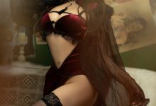 过期米线线喵 – 红丝绒旗袍[53P-86MB]-美图岛