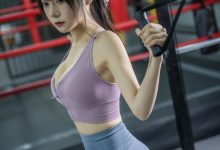 香草喵露露 - NO.35 小露乱撞 健身房瑜伽服 [35P1V-1.23GB]-美图岛