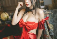 香草喵露露 - NO.42 杨枝甘露 红色丝带礼物 [54P1V-1.68GB]-美图岛