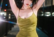 Tina很妖孽呀 - NO.07 绿色连衣裙 [35P-208MB]-美图岛