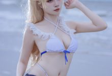 二佐Nisa - NO.138 碧蓝苏塞克斯泳装 [20P-99MB]-美图岛