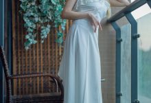 秋和柯基 - NO.87 白色连衣裙 [37P+2V-838MB]-美图岛