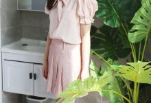 初夏女神 NO.015 十一 粉色S码休闲JK搭白色高跟鞋[97P+1V／6.40GB]-美图岛