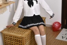 初夏女神 NO.120 点点 黑白海军服[140P+1V／3.56GB]-美图岛