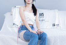 [BoBoSocks袜啵啵]NO.372 甜甜圈-板鞋、白色蕾丝袜、可拆卸牛仔裤、裤里丝[140P+1V／6.32GB]-美图岛