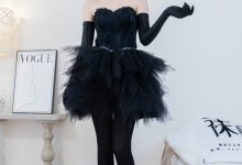 [BoBoSocks袜啵啵]NO.487 小甜豆 高跟鞋、油亮厚黑丝、黑色丝手套[145P+1V／5.59GB]-美图岛