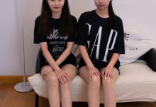 甜予摄影 NO.140 思思双人-板鞋、白棉袜、肉丝[130P+2V／9.74GB]-美图岛