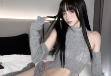 果咩酱w - 灰灰毛衣 [23P+2V-343MB]-美图岛