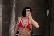 微密圈  #Tina很妖孽呀_红色比基尼 [10P-46MB]-美图岛