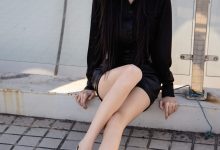 足愉心 NO.020 云悦（搭配：黑色衬衫、皮裙、高跟鞋、裸足）[120P+2V／11.2GB]-美图岛