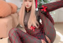 布丁大法 –  圣诞黑丝 [19P+3V-66MB]-美图岛