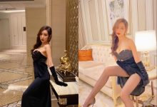 王馨瑶 No.014 复古黑手套 拍摄花絮 [1V-639MB]-美图岛